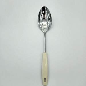 Vintage Ekco Chromium Plated‎ Serving Slotted Spoon